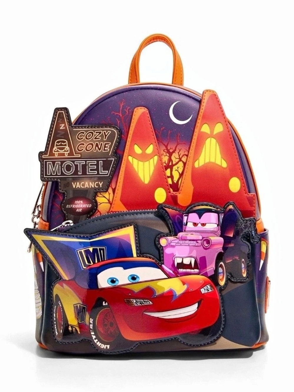 Loungefly Disney Pixar Cars Halloween Glow In The Dark MiniBackpack NWT